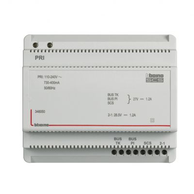 Zasilacz Systemu Wideodomofonowego Z Adapterem Wideo - 1,2A - 6 Modułów 346050 LEGRAND (346050)